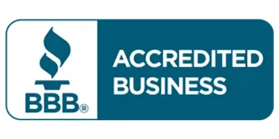 BBB Accredited Business logo, symbolizing trust and reliability for Overhead Door Company of Fresno's garage door services.