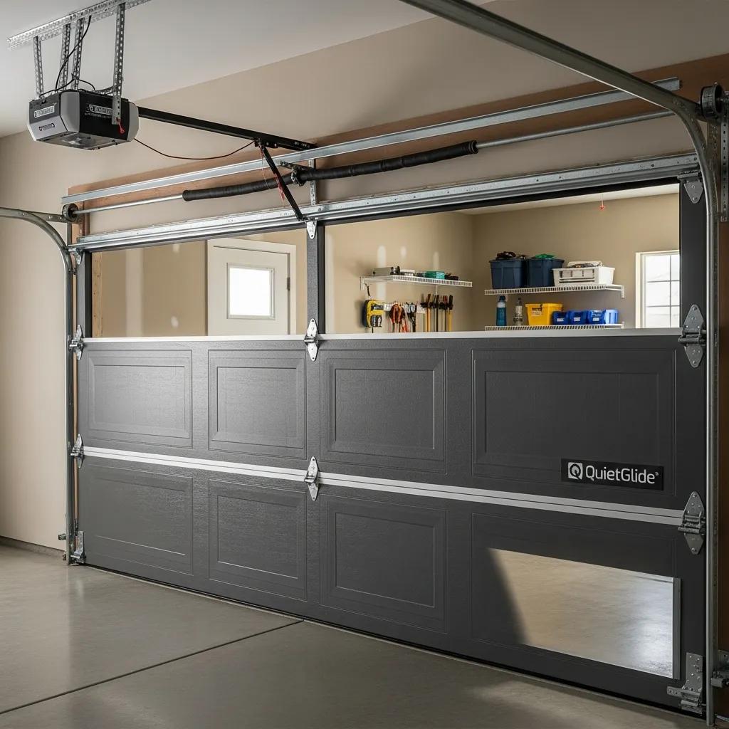 Smooth-operating garage door demonstrating durability from expert installation
